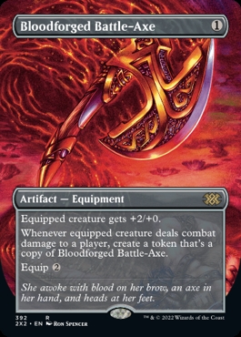 🔥 Bloodforged Battle-Axe Double Masters 2022 Alternate Art